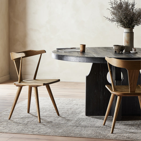 Ripley Dining Chair In Sandy Oak