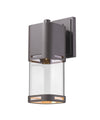Lestat 1 Light Outdoor Wall Light in Deep Bronze Finish