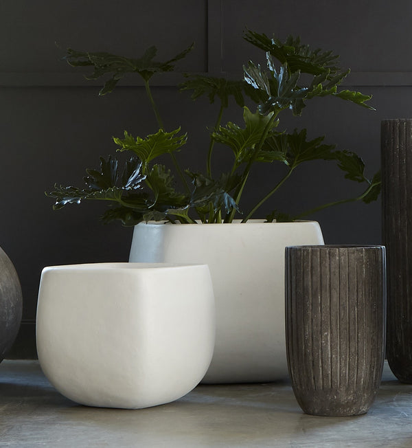 Claire Planter, White, Small