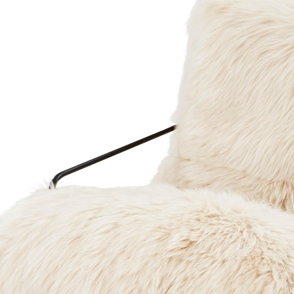 Kimi Natural Genuine Sheepskin chair