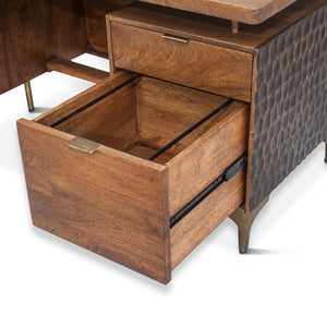 Two Tone Office Desk 66in