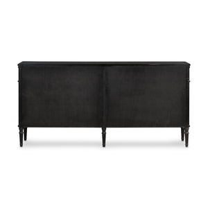Toulouse 6 Drawer Dresser In Dstrssd Black