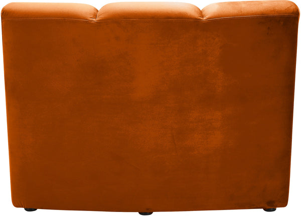 Lynda Modular Chair In Cognac Velvet