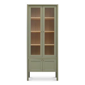 Moe's Hannah Tall Cabinet with Glass Doors