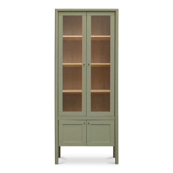 Moe's Hannah Tall Cabinet with Glass Doors
