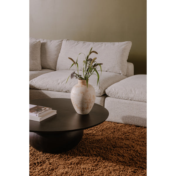 Bradbury Large Black Coffee Table, Acacia Wood