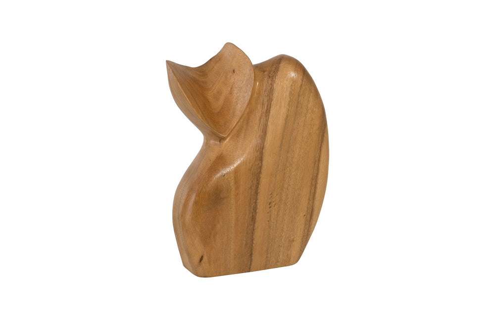 9" Cat Sculpture, Natural
