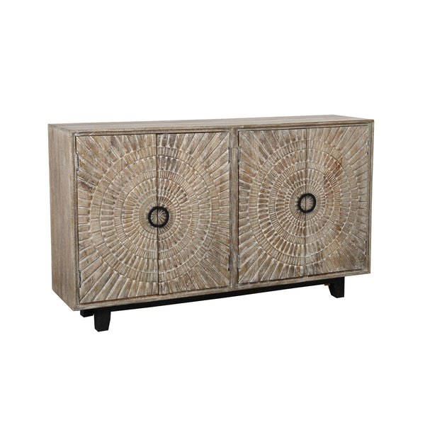 Vivienne Solid Wood Cabinet - Distressed Taupe
