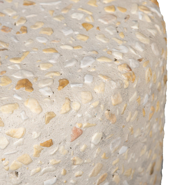 Orlan Outdoor End Table In Pure Terrazzo