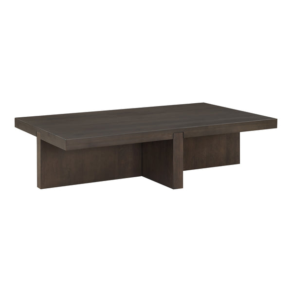 Folke Rectangular Coffee Table in Dark Brown Oak