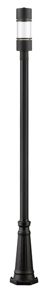 Luminata Outdoor LED Post Light in Black Finish
