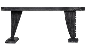 Zigmund Mahogany Desk in Cinder Black