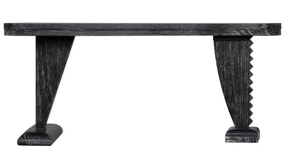 Zigmund Mahogany Desk in Cinder Black