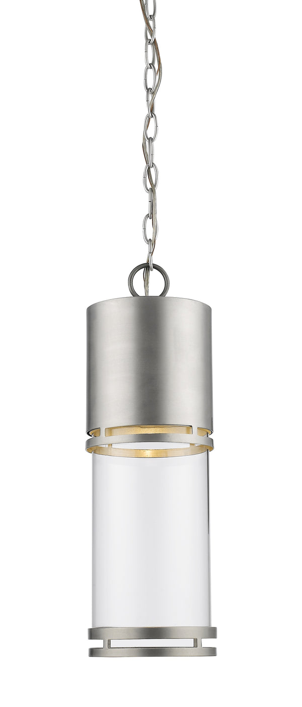 Luminata Outdoor LED Chain Hung Light in Brushed Aluminum Finish
