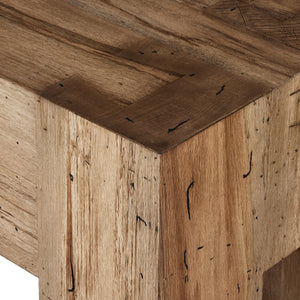 Abaso Accent Bench in Rustic Wormwood Oak