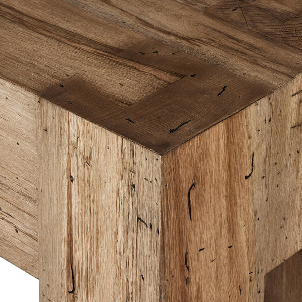 Abaso Accent Bench in Rustic Wormwood Oak