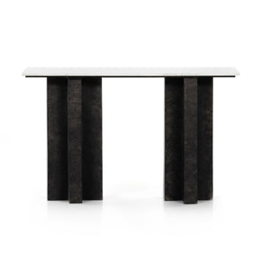 Terrell Console Table In Raw Black