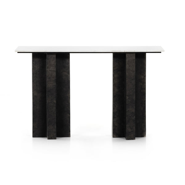 Terrell Console Table In Raw Black