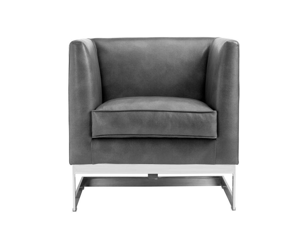 YVETTE ARMCHAIR - STAINLESS STEEL - CANTINA MAGNETITE
