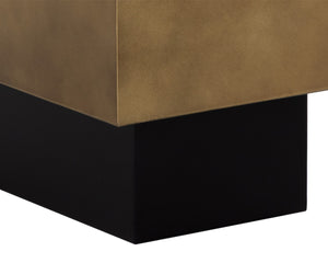 BLAKELY SIDE TABLE - ANTIQUE BRASS