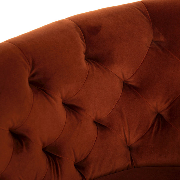 HANOVER TUFTED SWIVEL CHAIR-SAPPHIRE RUST