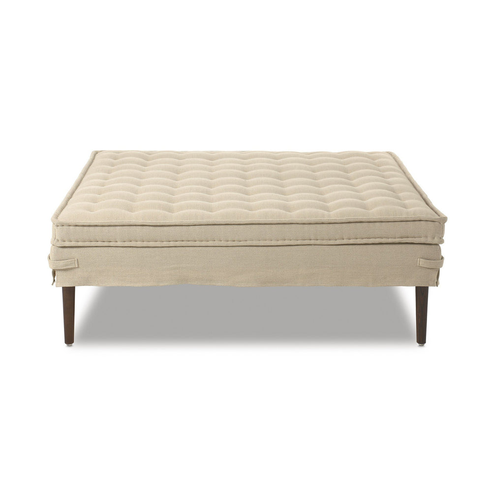 Cole Large Ottoman In Broadway Dune And Terra Brown Ash