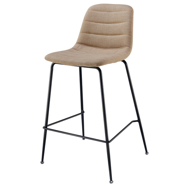 Caleb Fabric Counter Stool In Penta Linen