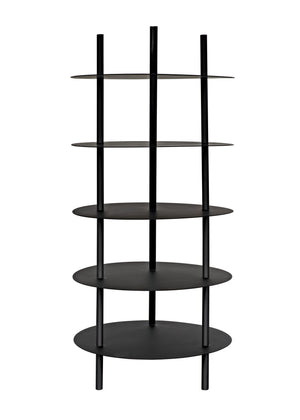 Gautama Industrial Steel Shelf in Matte Black