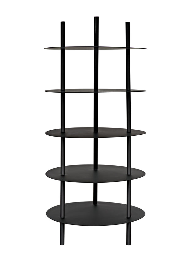 Gautama Industrial Steel Shelf in Matte Black