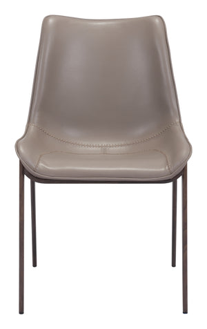 Magnus Dining Chair (Set of 2) Brown & Walnut