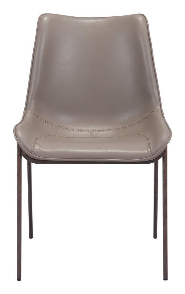 Magnus Dining Chair (Set of 2) Brown & Walnut