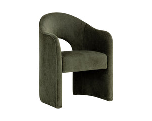 ANAYA DINING ARMCHAIR - BERGEN OLIVE