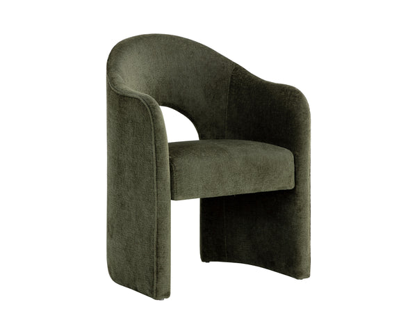 ANAYA DINING ARMCHAIR - BERGEN OLIVE