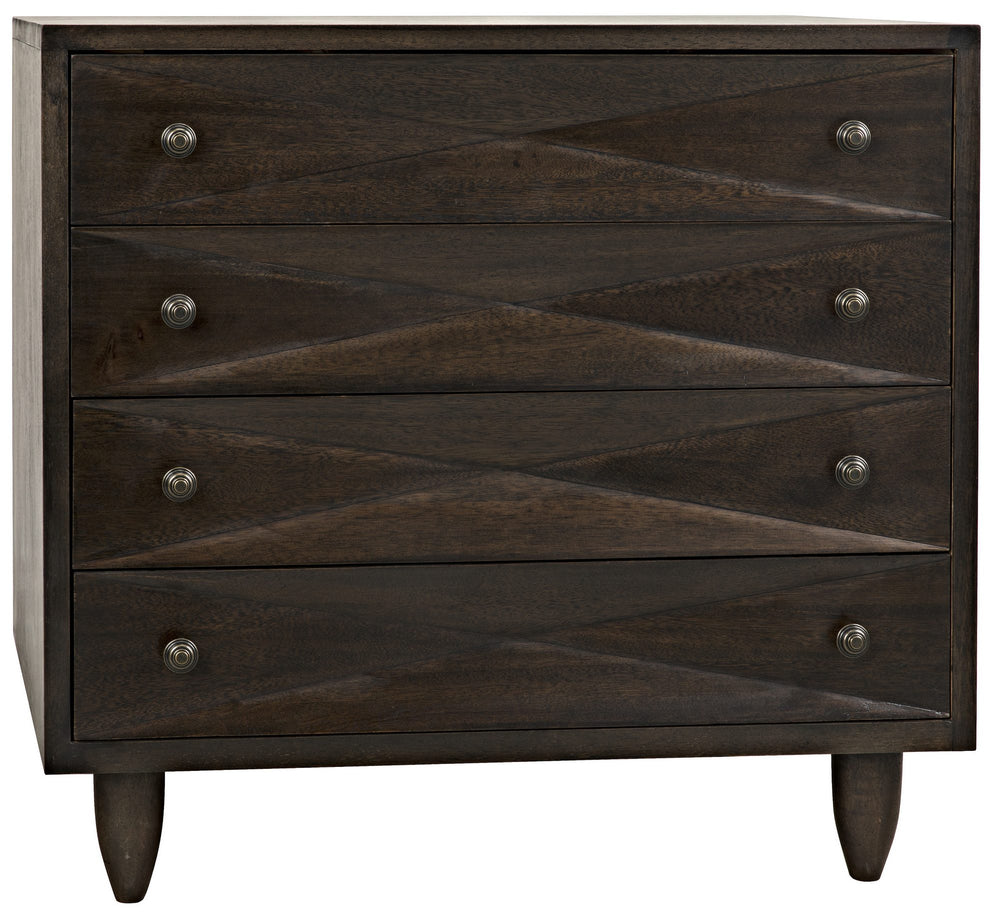 Diamond Chest in Ebony Walnut Finish