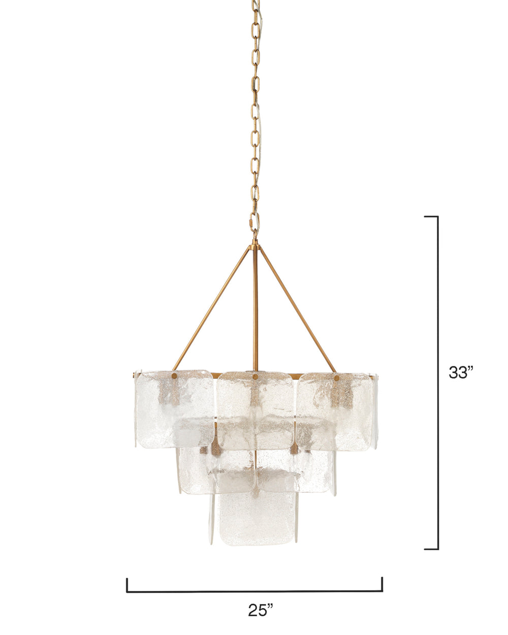 Perignon Three Tier Iron Chandelier
