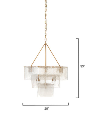 Perignon Three Tier Iron Chandelier