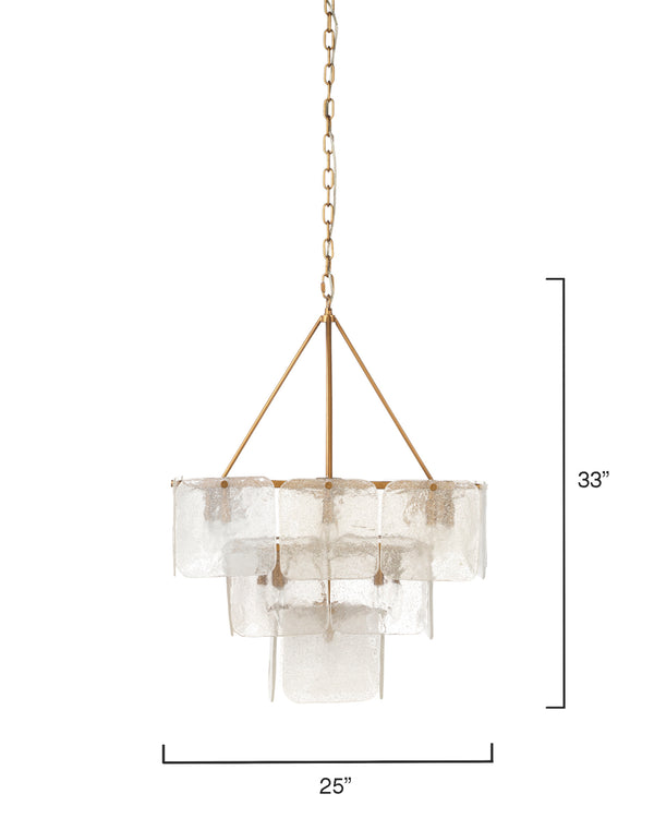 Perignon Three Tier Iron Chandelier