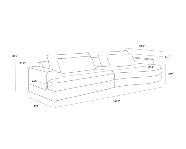BAELA SOFA - DANNY CREAM