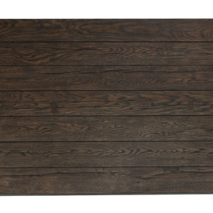 Troy Solid Wood Dining Table - Antique Brown