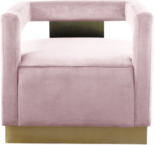 Jorge Accent Chair In Pink Velvet