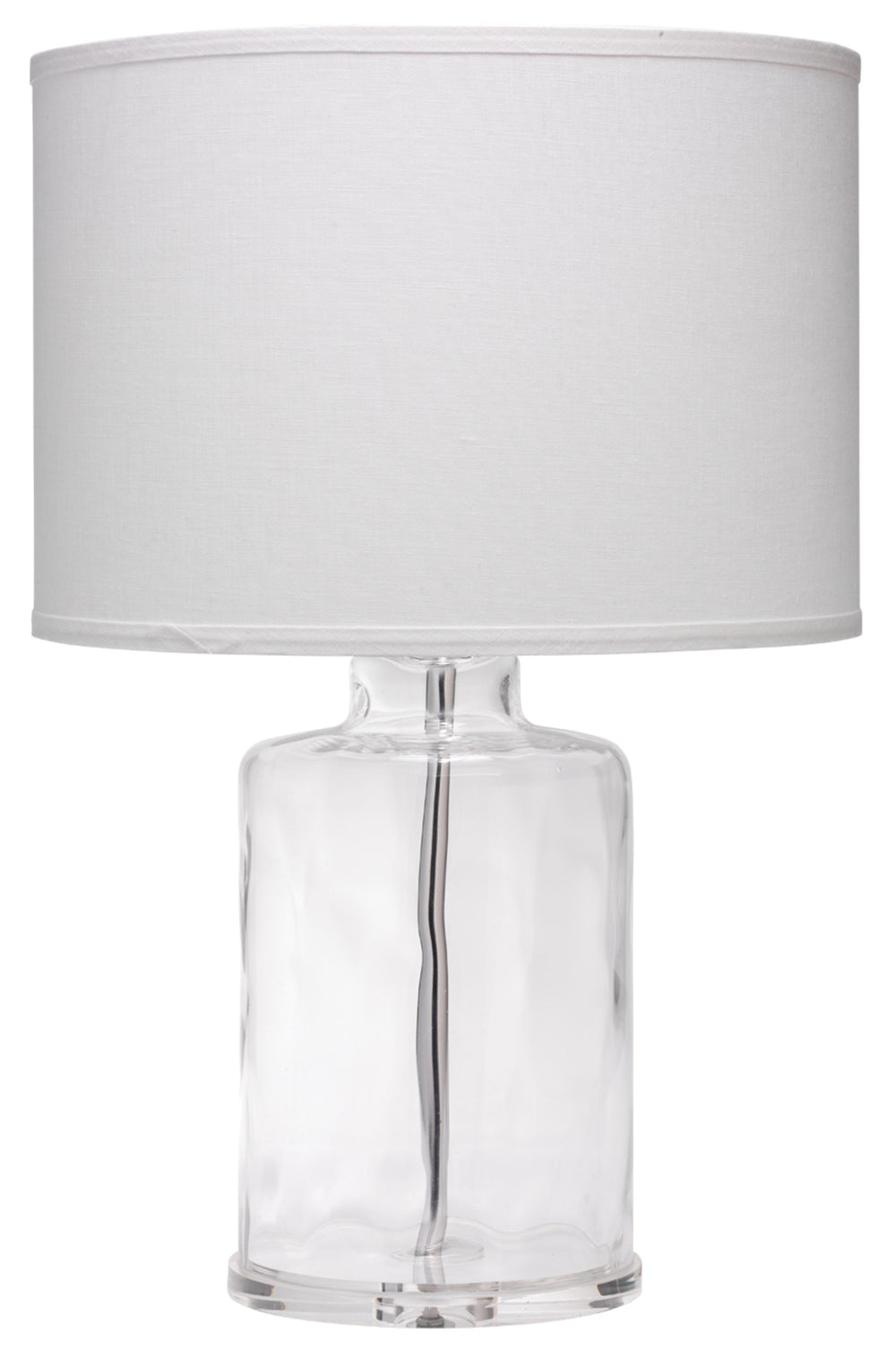 Napa Glass Table Lamp with Linen Shade