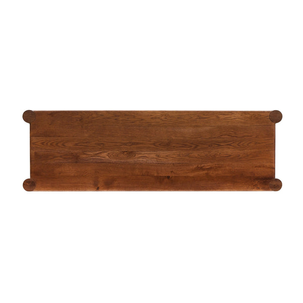 Ezri 6 Drawer Dresser - Carved Cocoa Oak