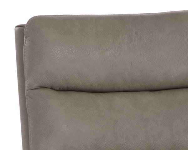 KELLER SWIVEL LOUNGE CHAIR - MISSOURI STONE LEATHER