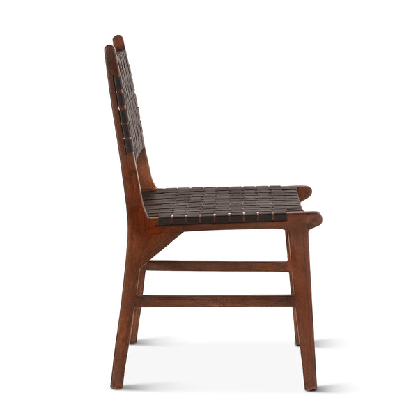Palermo Dining Chair 18" Black Leather