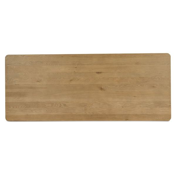 Segment Dining Table Wood Large in Heritage Brown