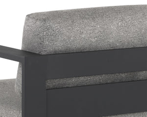 TAVIRA ARMCHAIR - CHARCOAL - LANIKAI SALT AND PEPPER