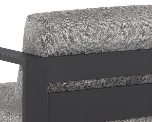 TAVIRA ARMCHAIR - CHARCOAL - LANIKAI SALT AND PEPPER