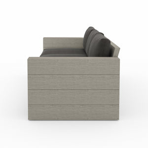 Leroy Outdoor Sofa 96" in Grey and Charcoal