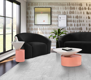 Abel Coffee Table In White and Pink