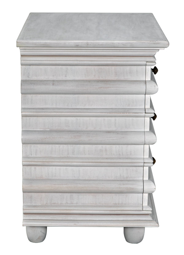 Ascona Side Table, White Wash